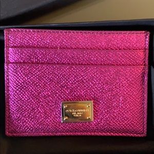Dolce and Gabbana purple cardholder